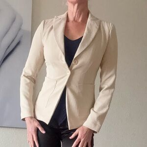 Nanette Lepore Cream Blazer Jacket $497 2